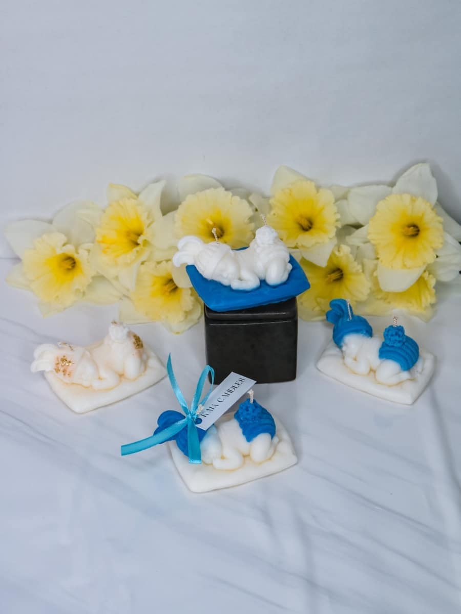 Marturii Botez lumanare BABY - simpla - imagine 7